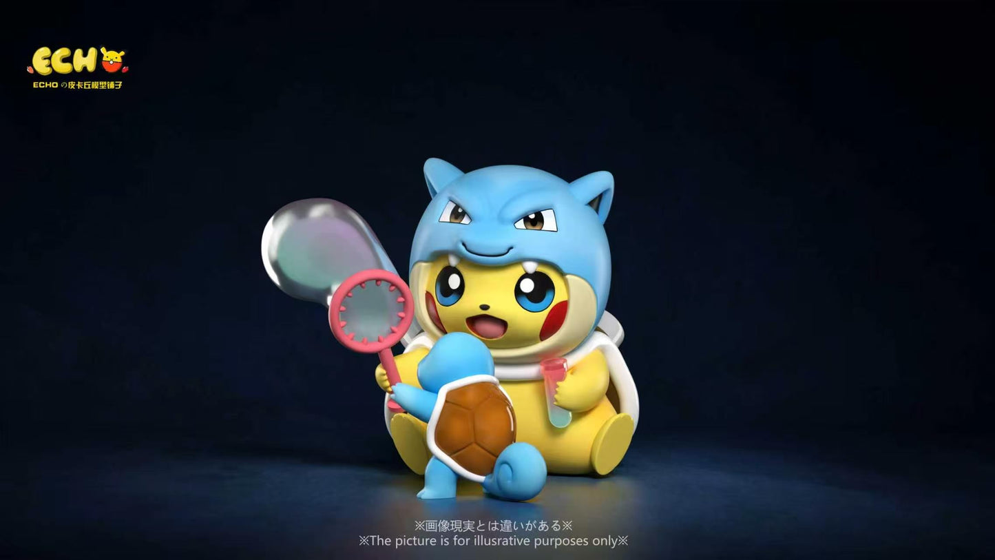 Echo - Pikachu cos Blastoise, Charizard and Bulbasaur