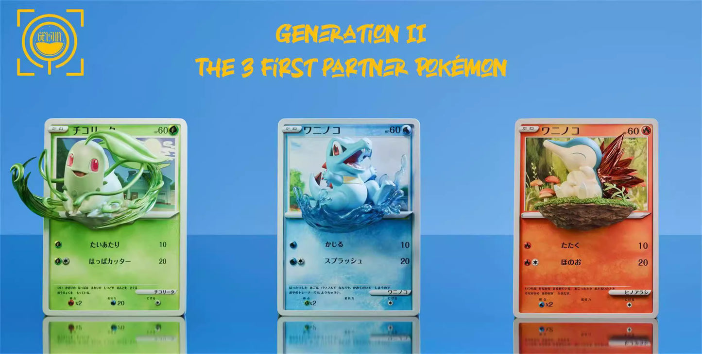 Geisha - Chikorita, Totodile and Cyndaquil