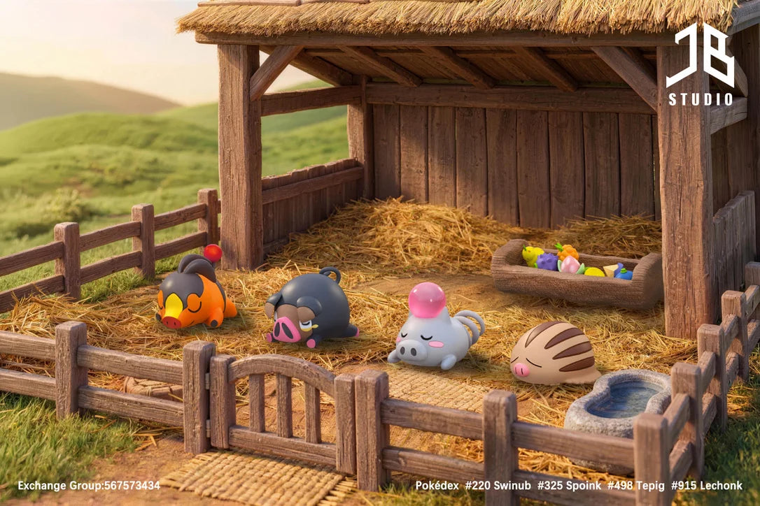 JB - Lechonk, Spoink, Swinub and Tepig