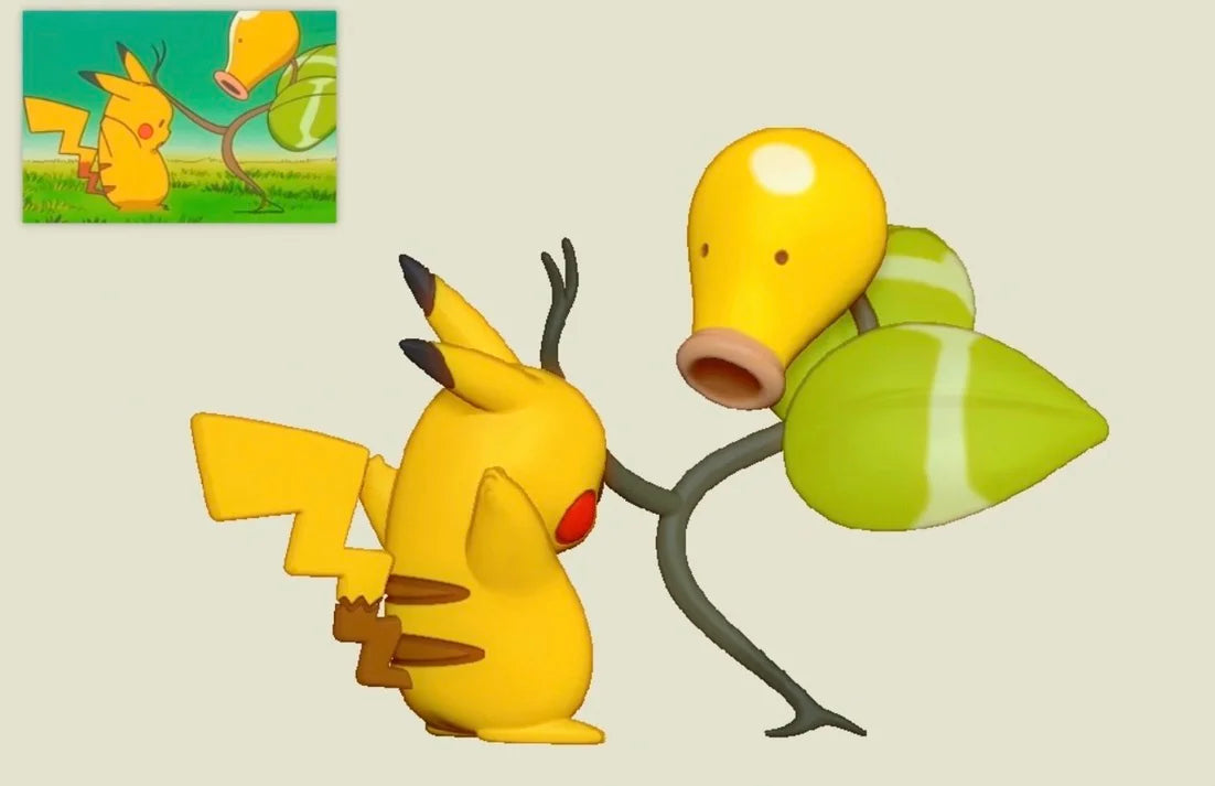 100000 Volts - Pikachu and Bellsprout