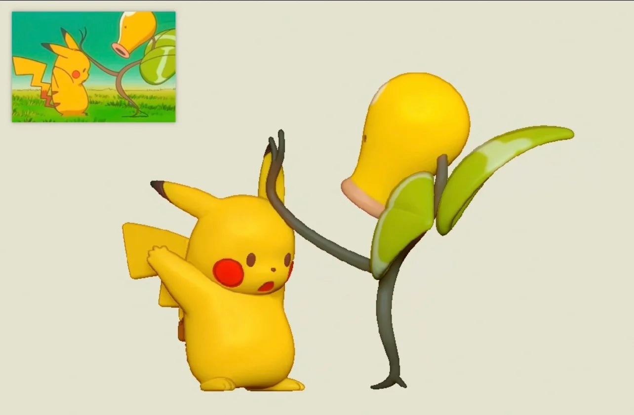 100000 Volts - Pikachu and Bellsprout