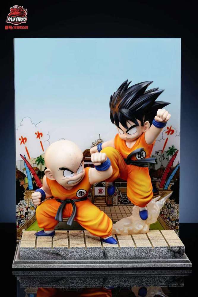 Kylin - Kid Goku and Krillin