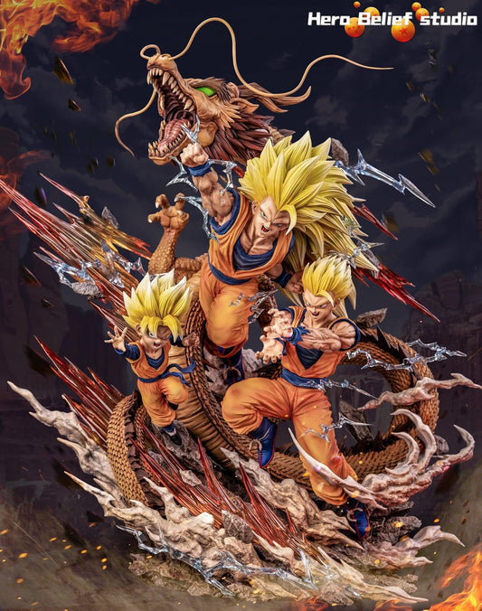 Creencia de héroe: Goku, Gohan y Goten