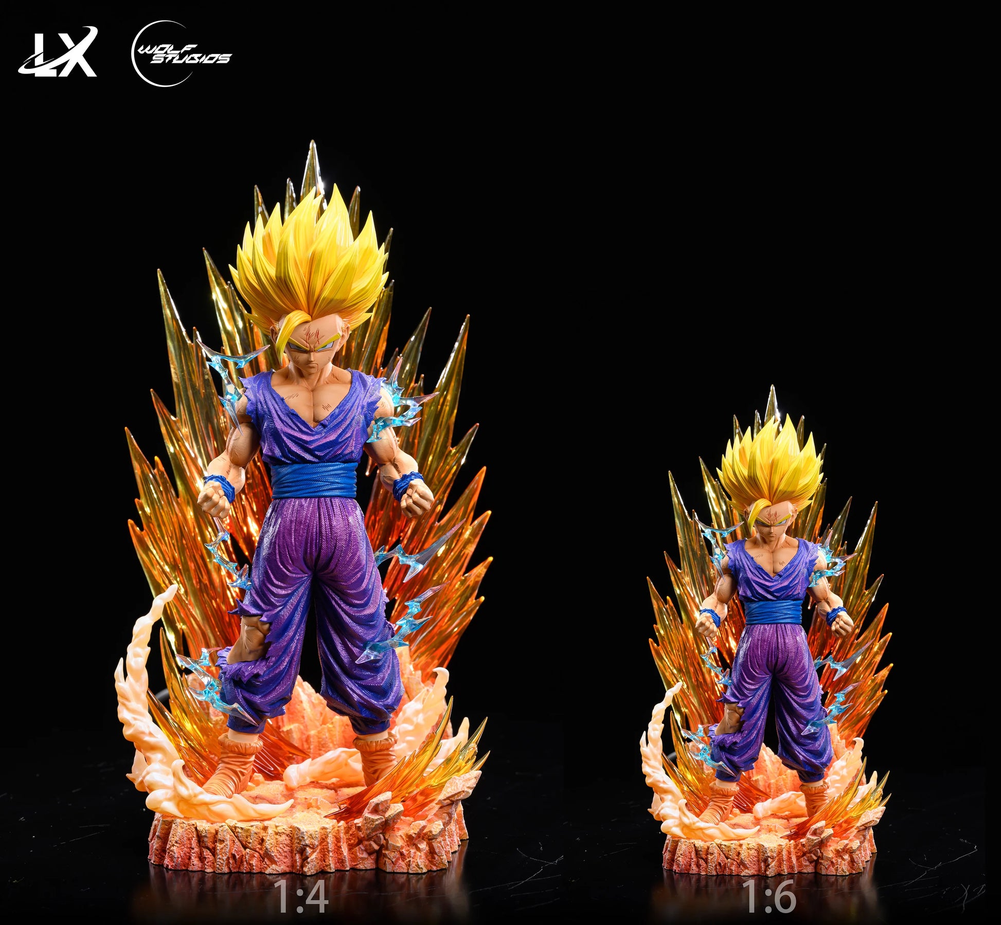 1/4 & 1/6 Scale Super Saiyan 4 Son Goku with LED - Dragon Ball Resin