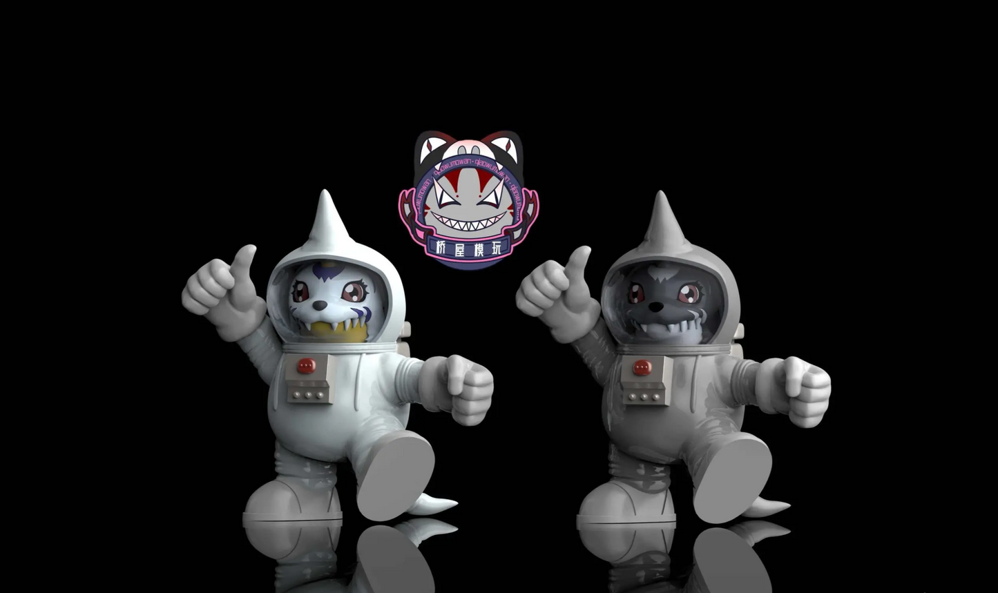 Qiao Wu Mo Wan - MetalGarurumon and Gabumon