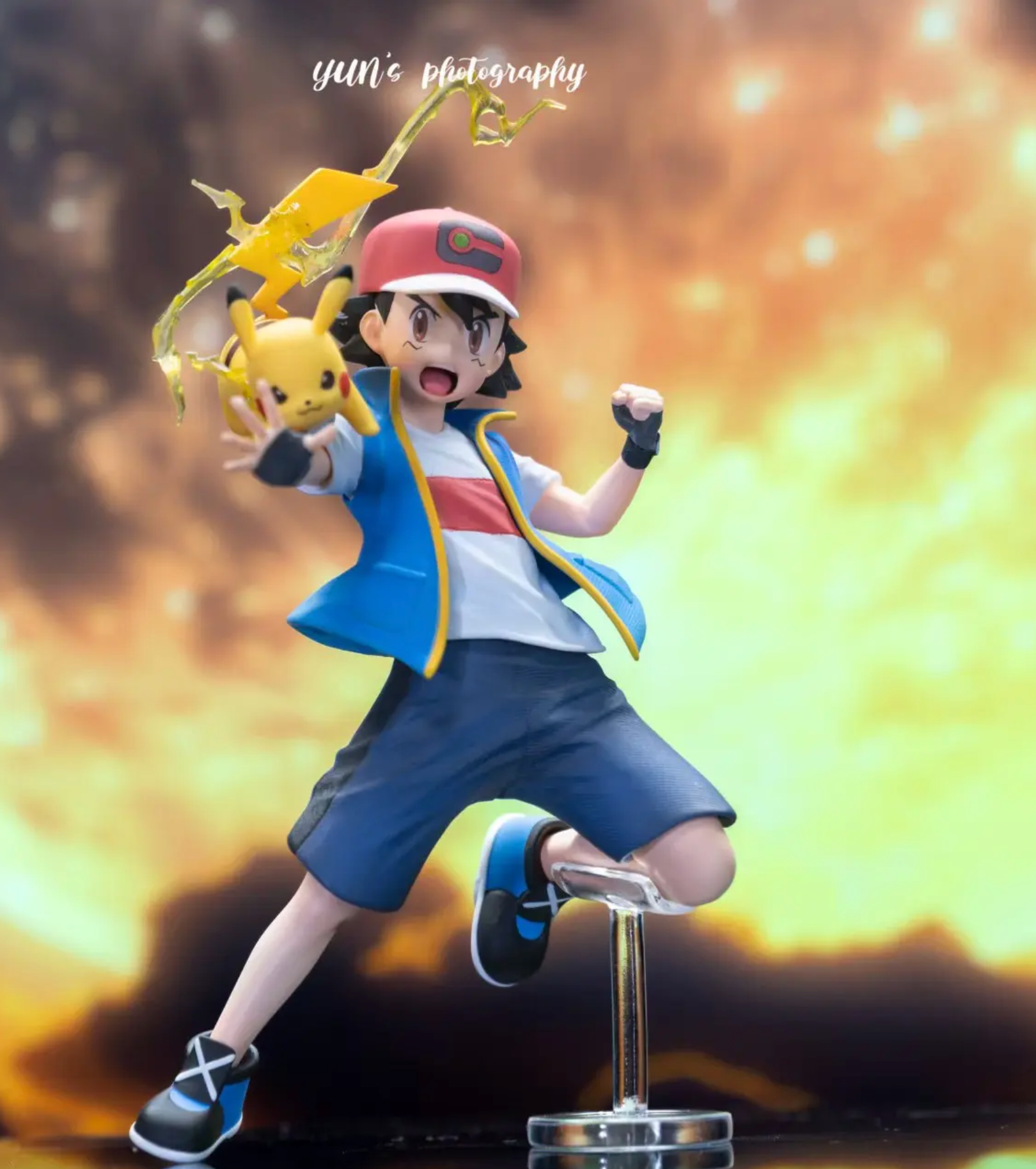 MAGA - Ash, Pikachu and Mega Lucario - Pokémon