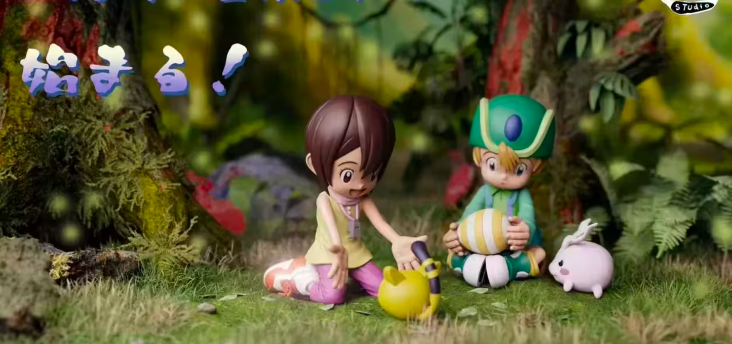 Take A Nap - Takeru Takaishi, Tokomon, Kari Kamiya and Tailmon