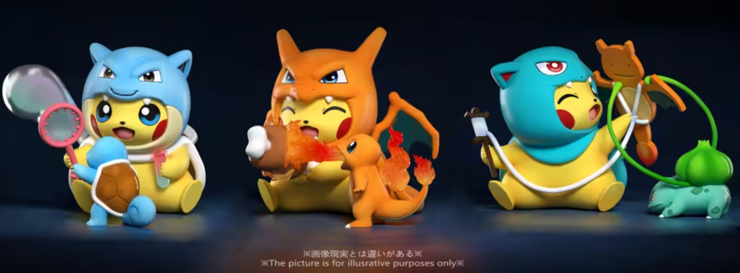 Echo - Pikachu cos Venusaur, Blastoise and Charizard