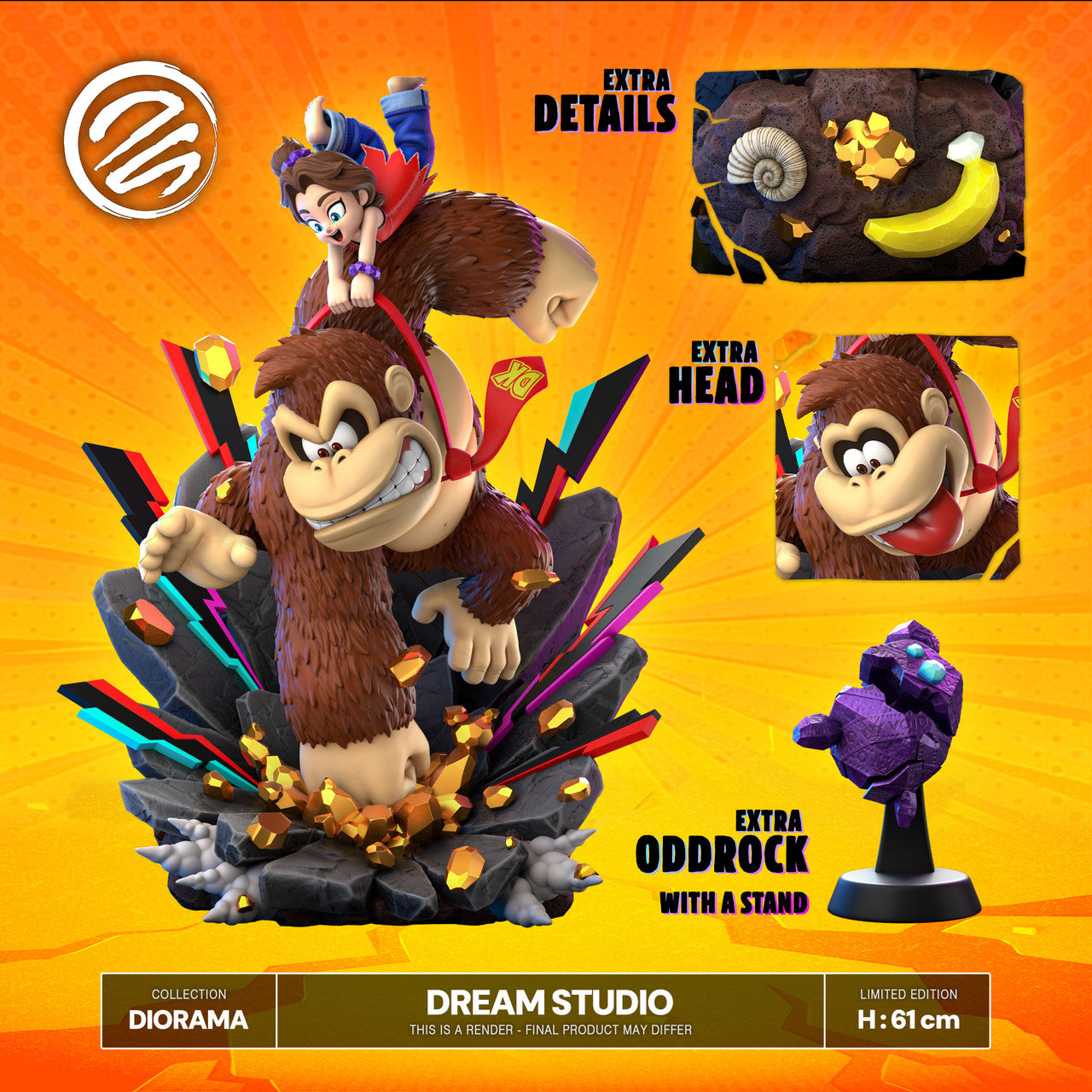 Donkey King Rocking Dream - Donkey Kong β StatueCorp