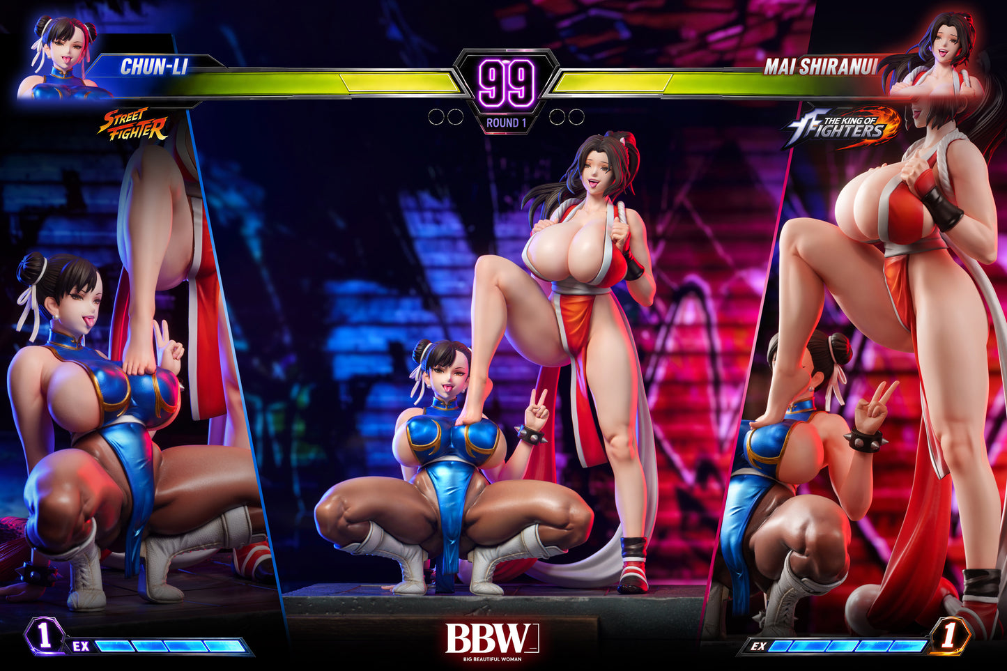 BBW - Mai Shiranui and Chun-Li