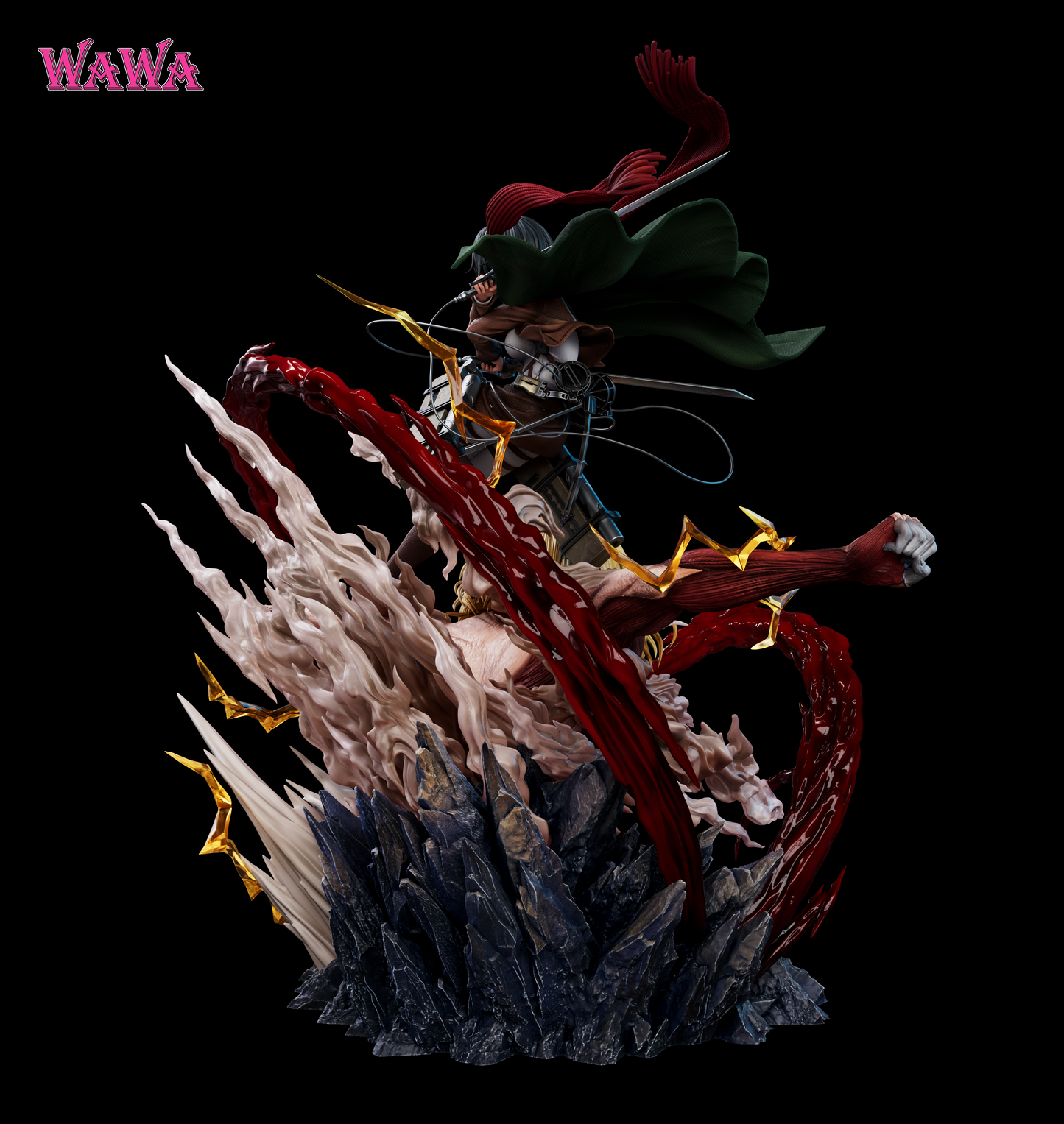 WAWA - Mikasa vs Female Titan