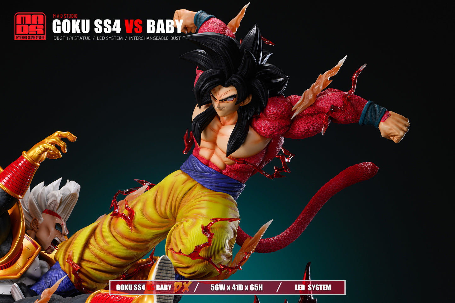 MAD - SSJ4 Goku vs Baby Vegeta – StatueCorp