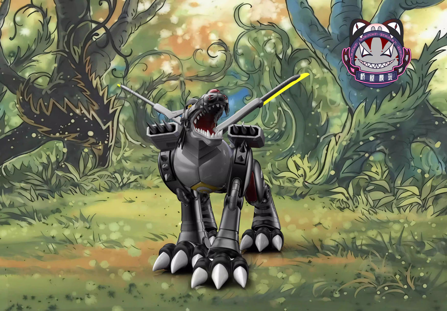 Qiao Wu Mo Wan - MetalGarurumon and Gabumon