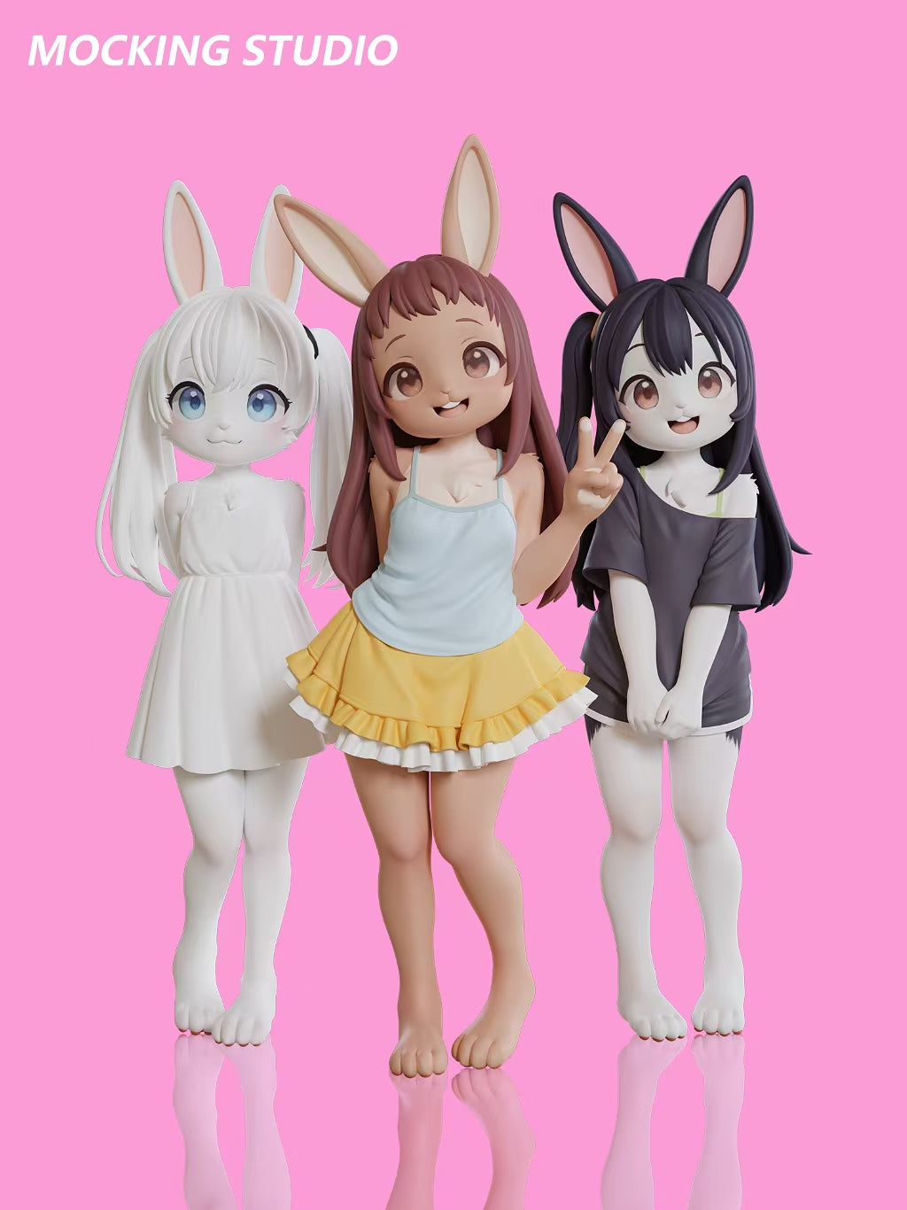 Mocking - Komako Semenovich, Chie Sayama and Tenka Adachi