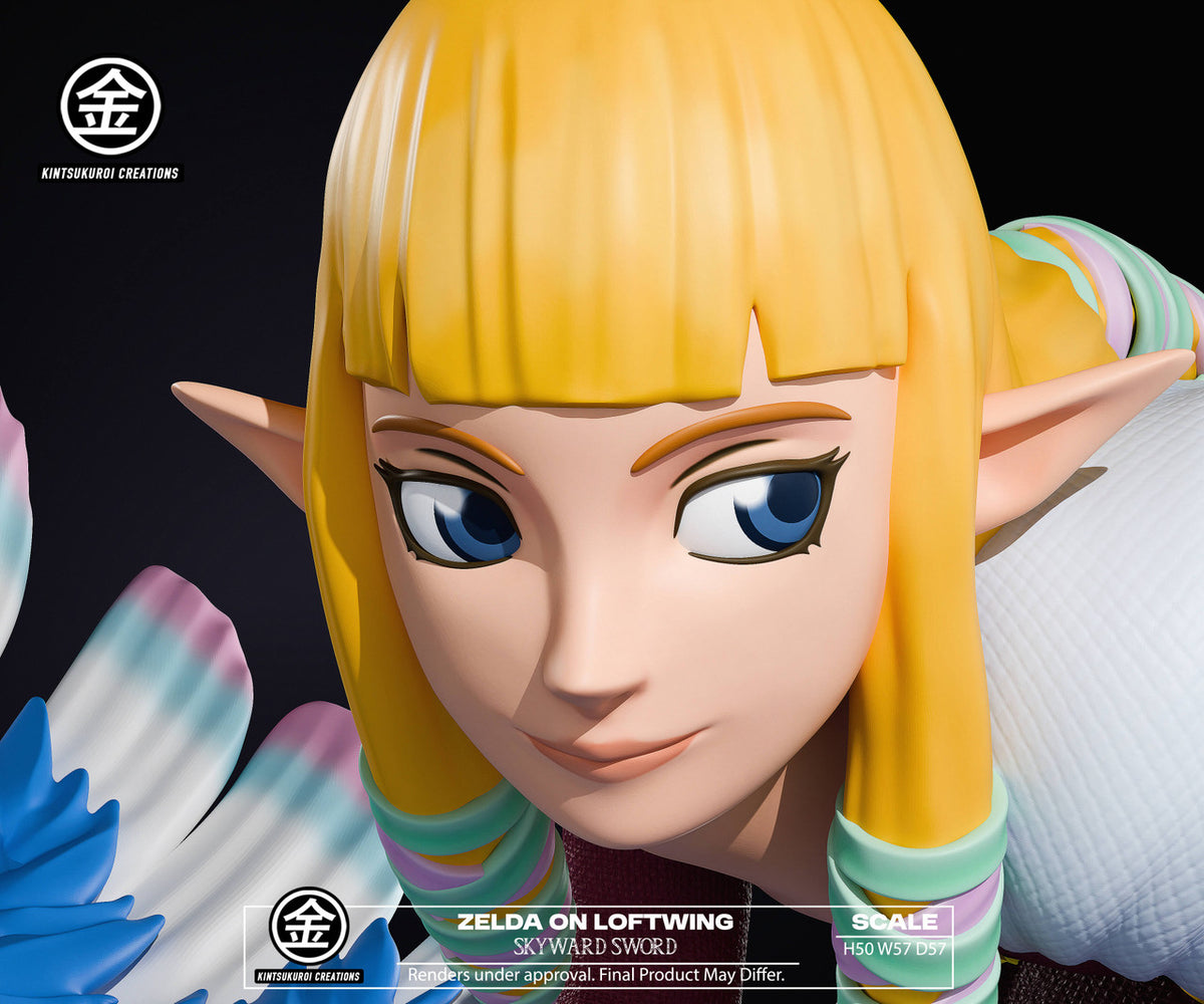 Loftwing Kintsukuroi - Princess Zelda On Loftwing Skyward Sword – StatueCorp
