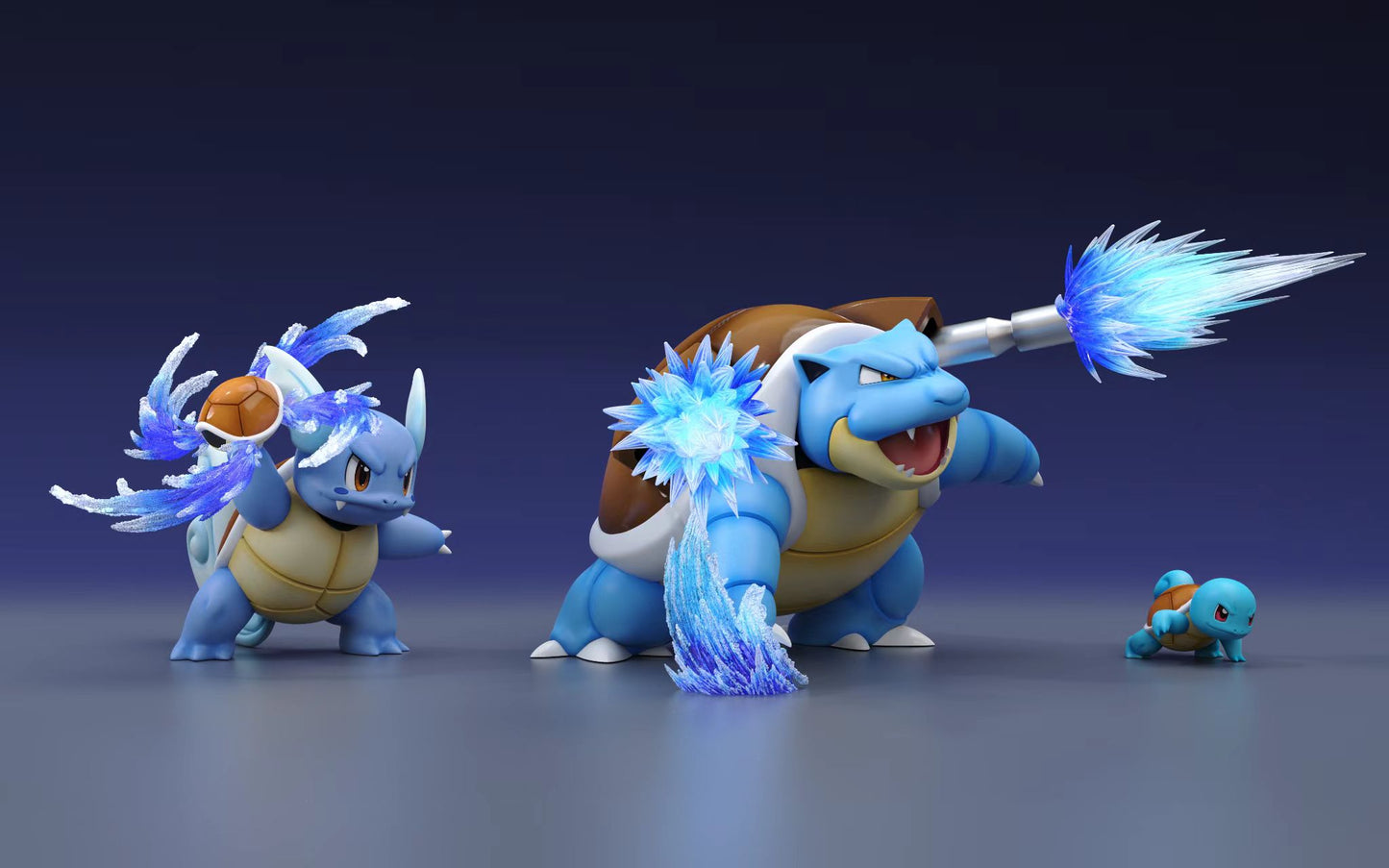 Water Arrow - Blastoise, Squirtle and Wartortle