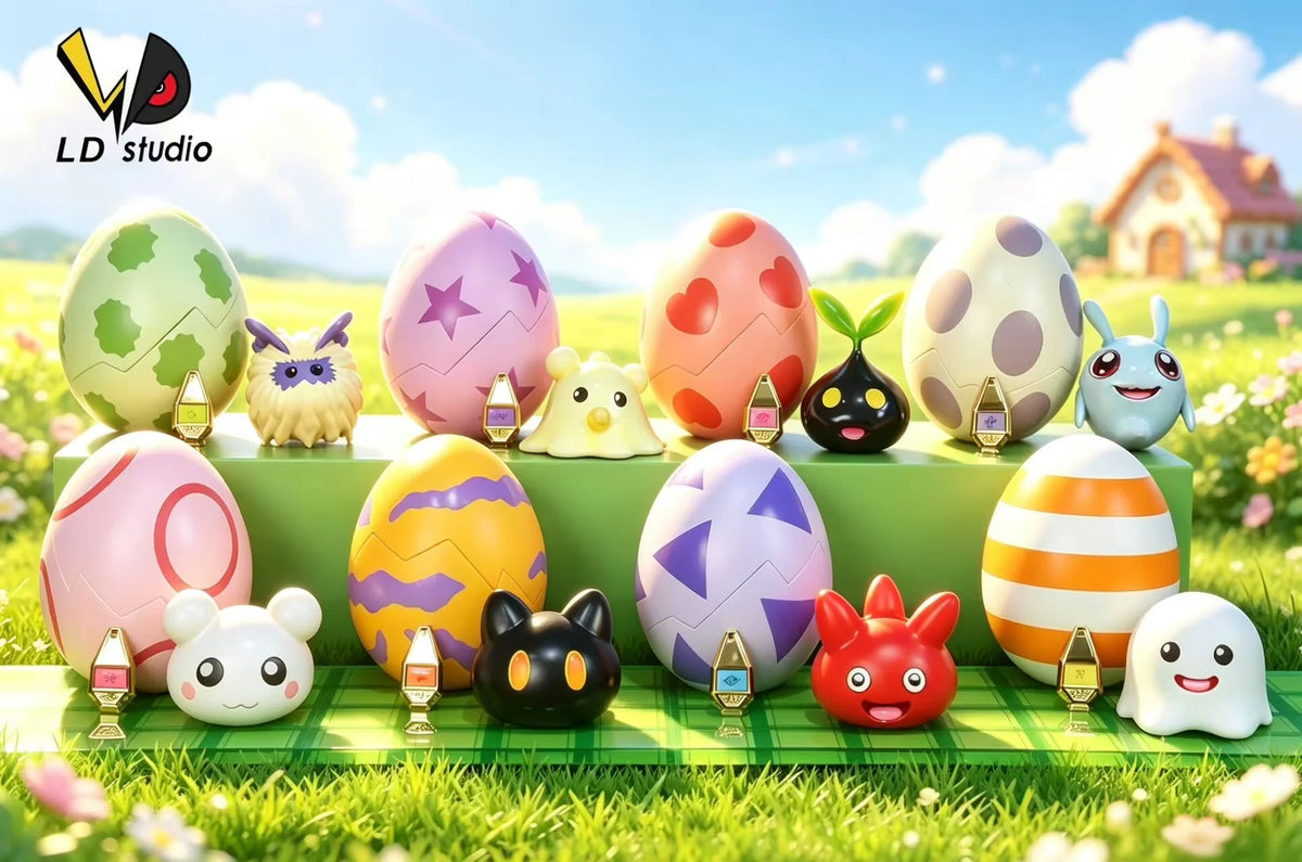 LD - Botamon, Poyomon, Punimon and YukimiBotamon