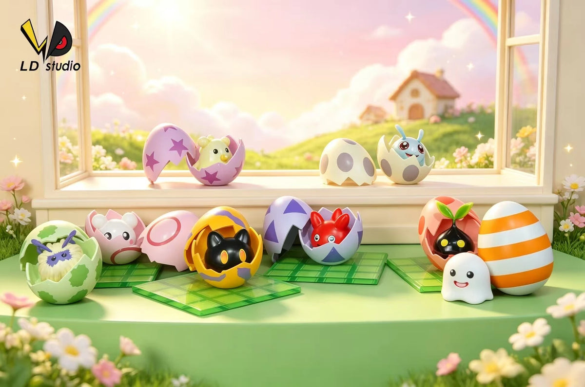 LD - Botamon, Poyomon, Punimon and YukimiBotamon