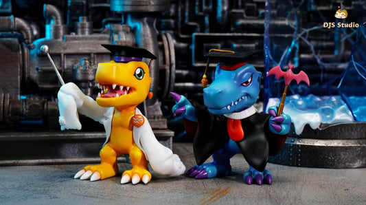 DJS - Agumon Hakase, Nise Agumon Hakase, Terriermon Assistant and Lopmon