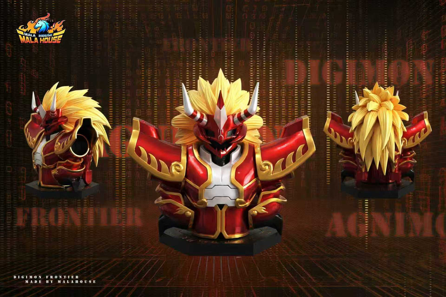 Mala House - Agnimon, Wolfmon and Chackmon
