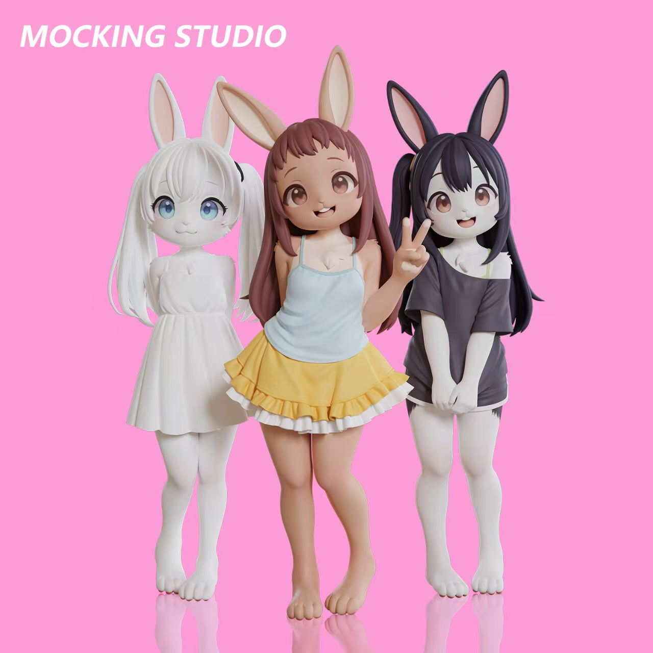 Mocking - Komako Semenovich, Chie Sayama and Tenka Adachi