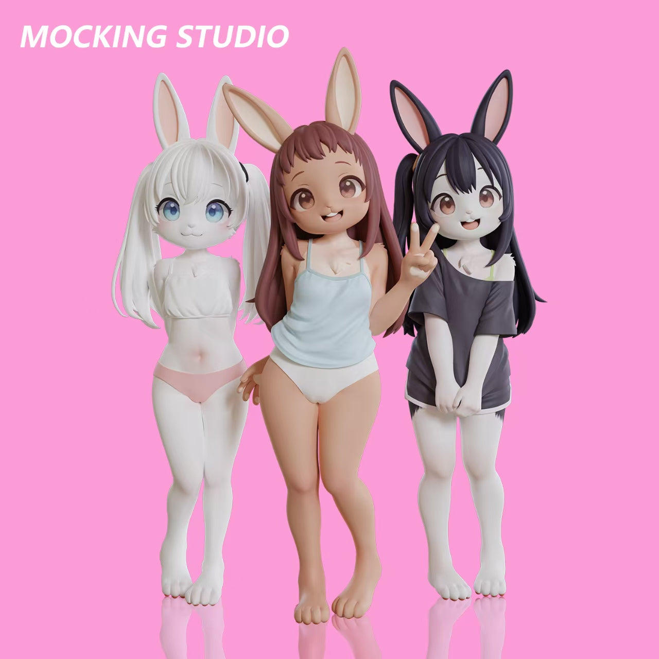 Mocking - Komako Semenovich, Chie Sayama and Tenka Adachi