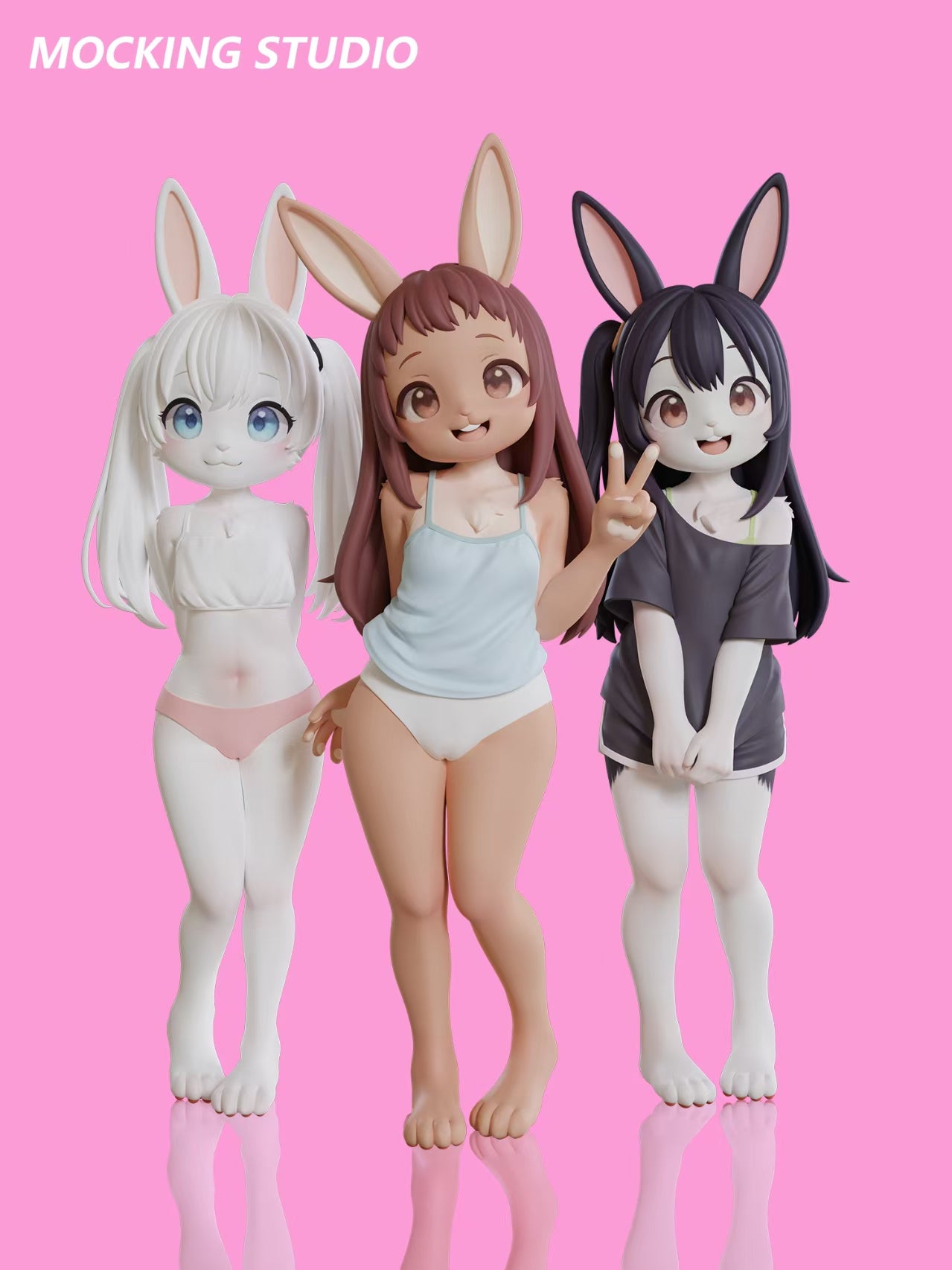 Mocking - Komako Semenovich, Chie Sayama and Tenka Adachi