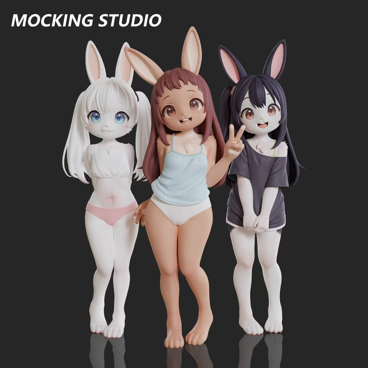 Mocking - Komako Semenovich, Chie Sayama and Tenka Adachi
