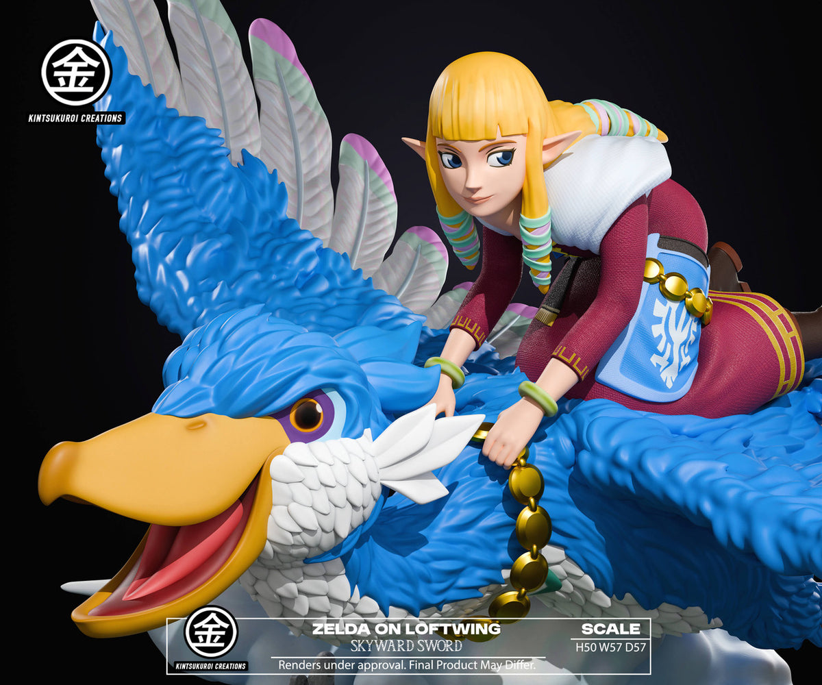 Loftwing Kintsukuroi - Princess Zelda On Loftwing Skyward Sword – StatueCorp