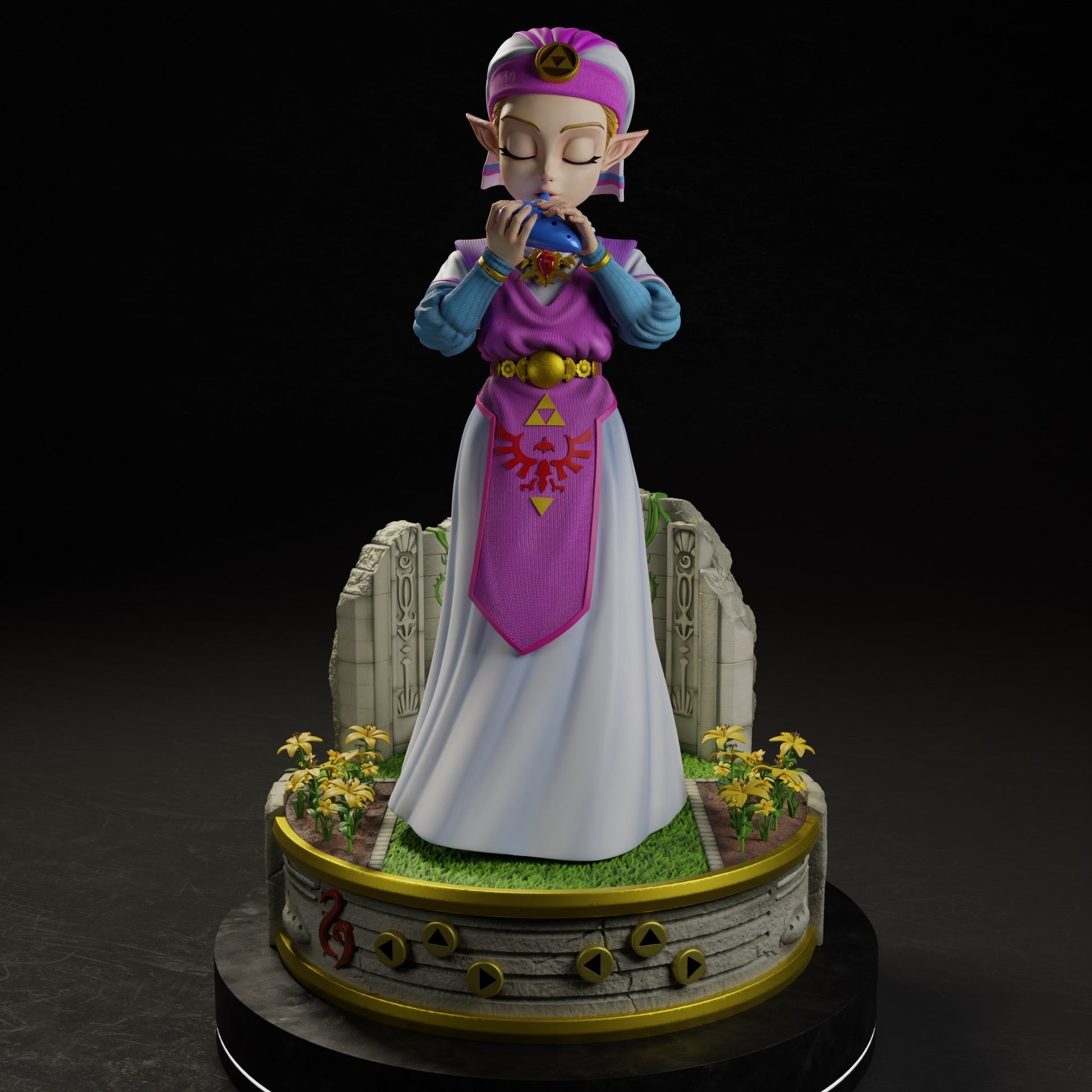 Temple of Time Link & Princess Zelda - The Legend of Zelda Resin Statue -  FairyLand Studios