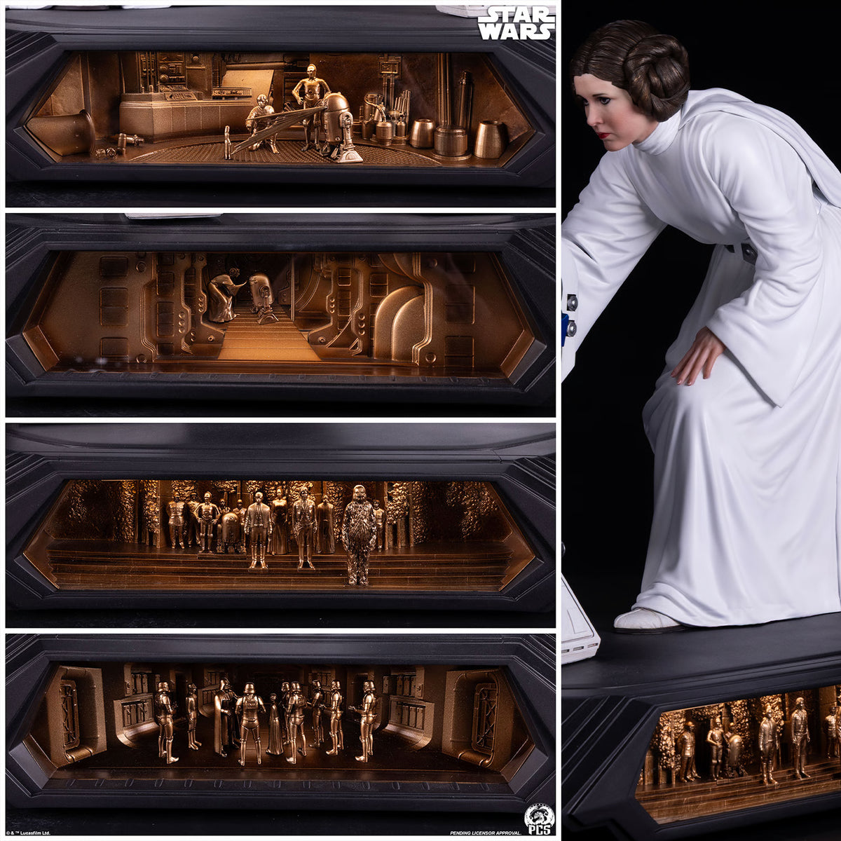 Premium Collectibles - Princess Leia and R2-D2