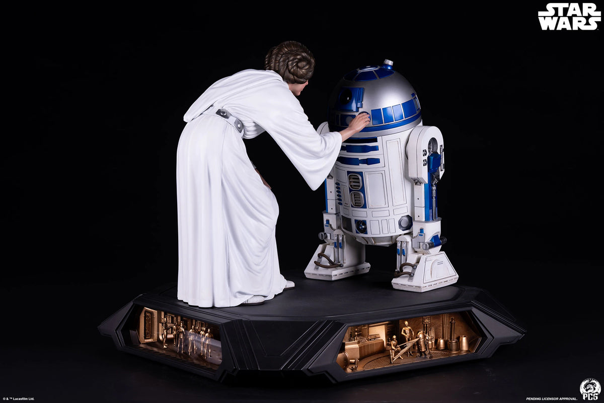 Premium Collectibles - Princess Leia and R2-D2