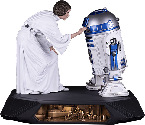 Premium Collectibles - Princess Leia and R2-D2