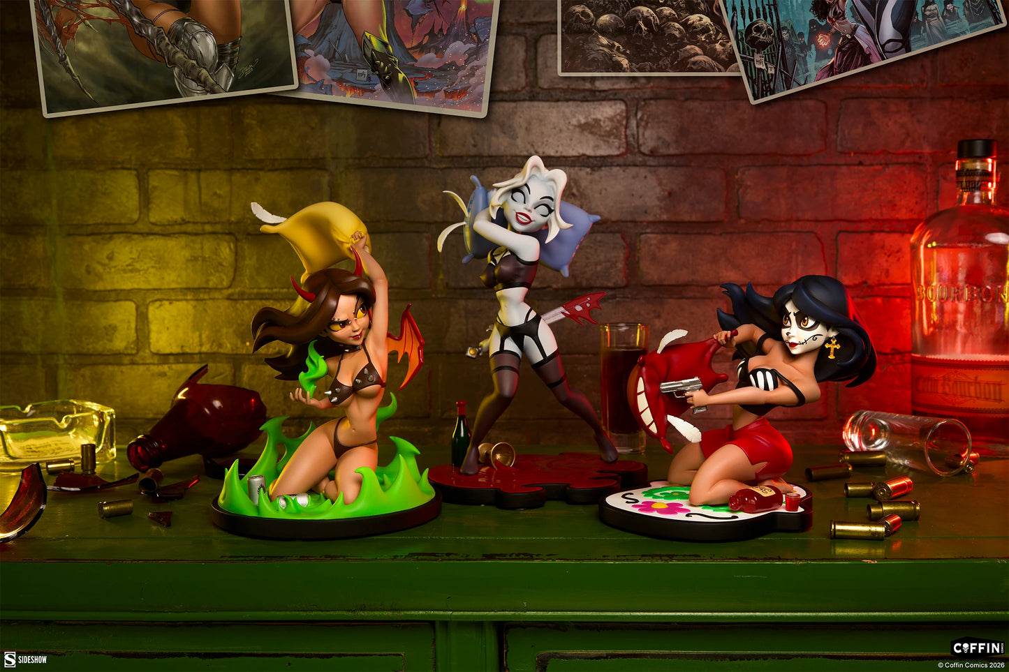 Sideshow Collectibles - Lady Death, Hellwitch and La Muerta