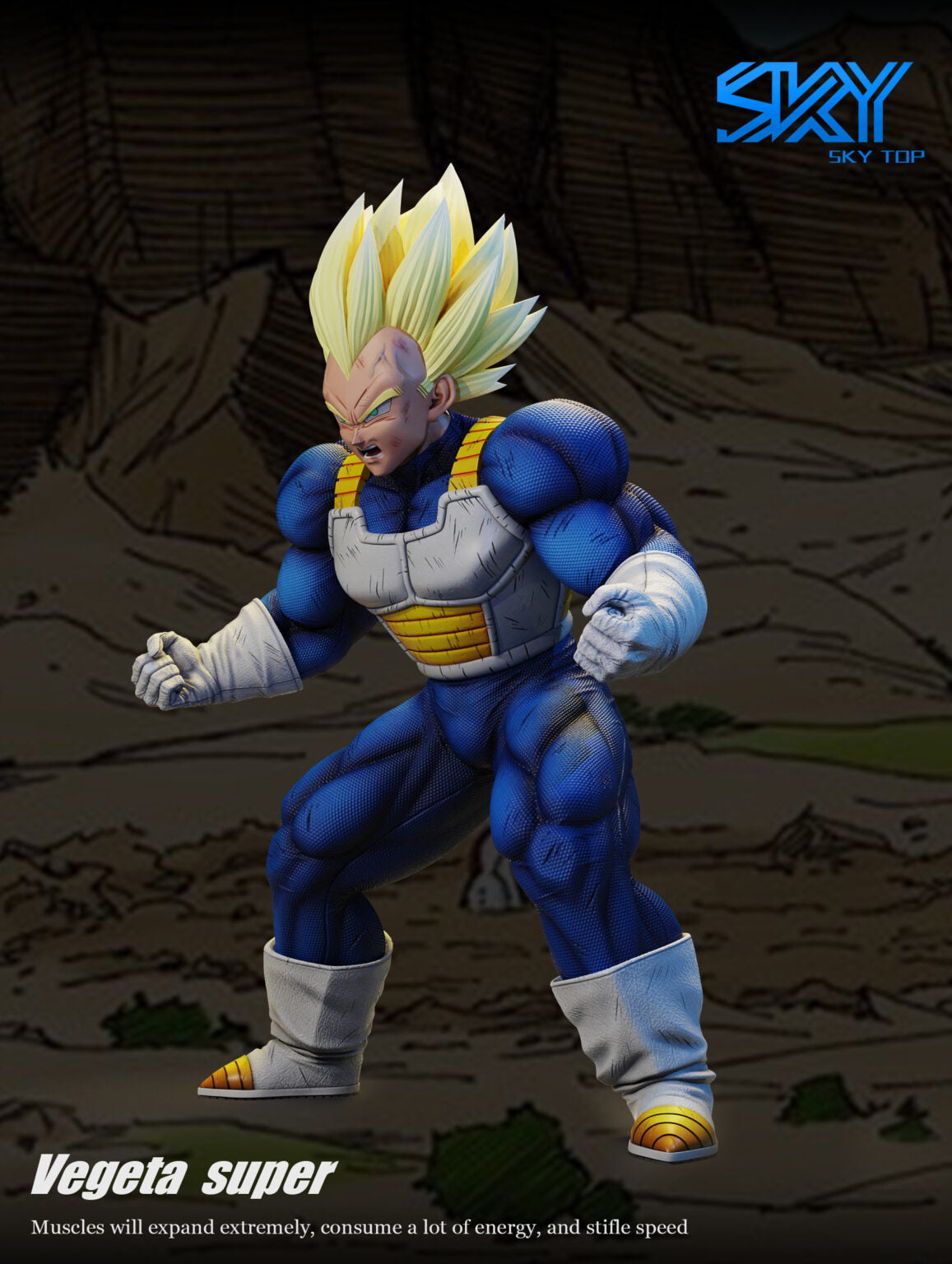 Cielo superior - SSJ Vegeta