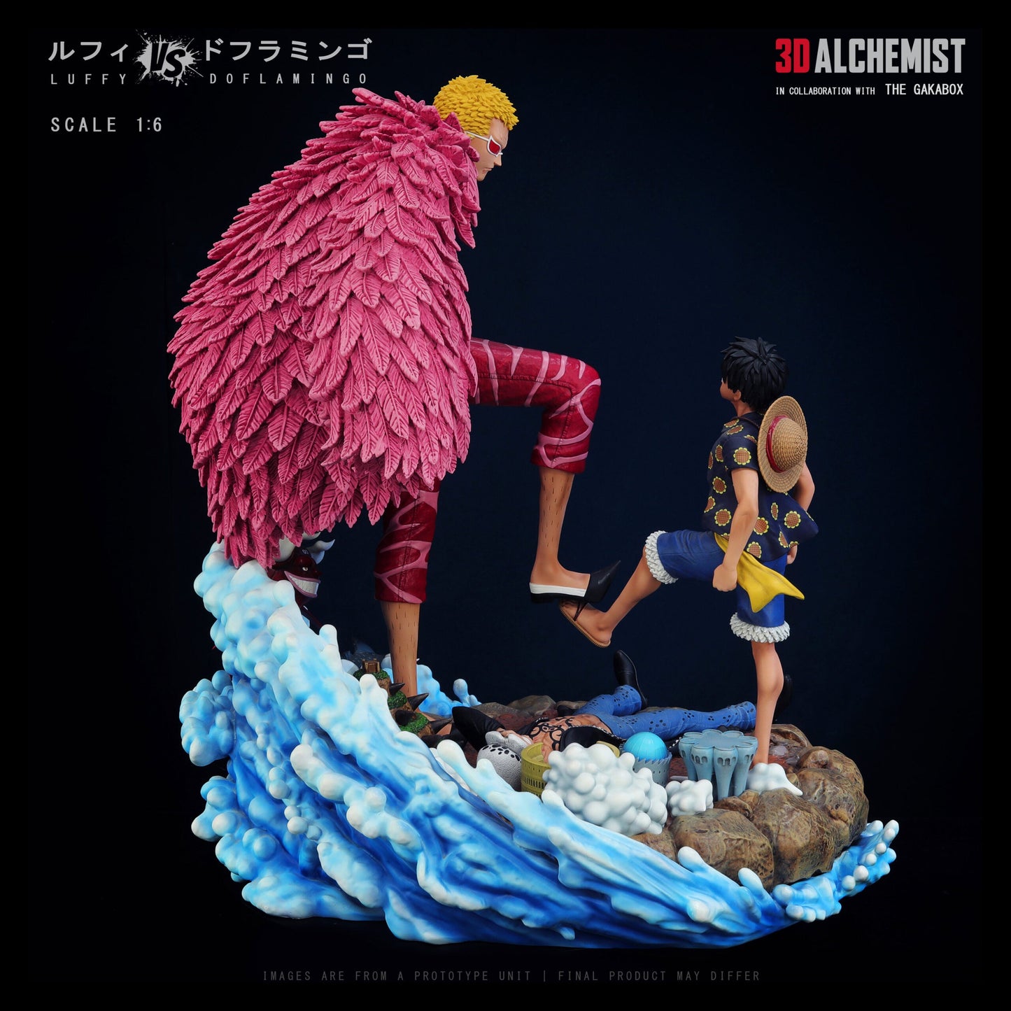 3D Alchemist - Luffy vs Doflamingo StatueCorp
