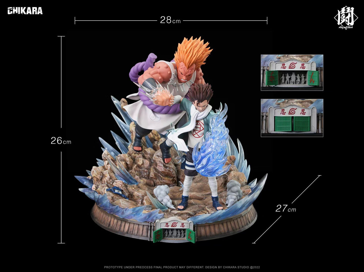 Chikara - Choji vs Jirobo StatueCorp