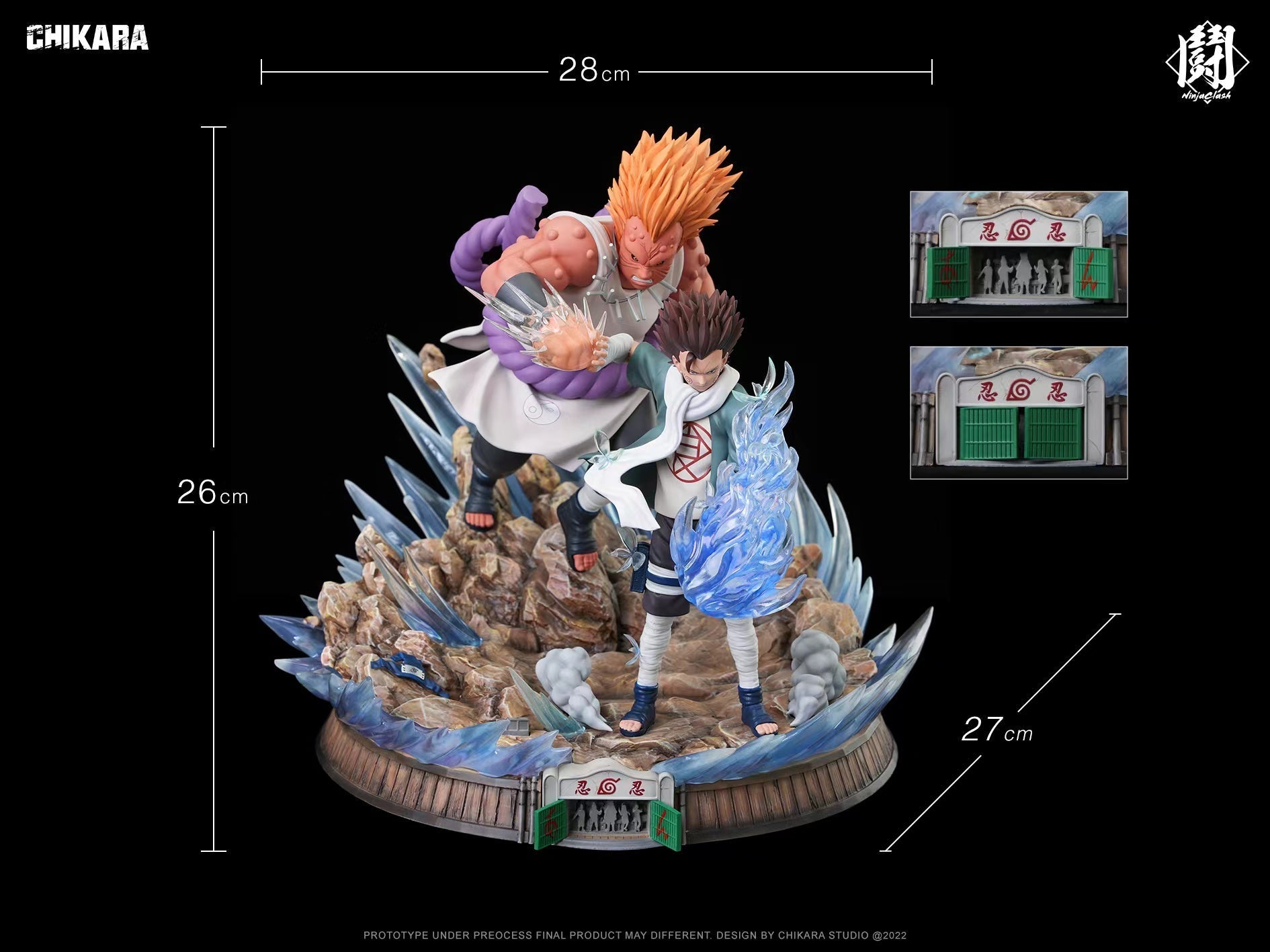 Chikara - Choji vs Jirobo StatueCorp