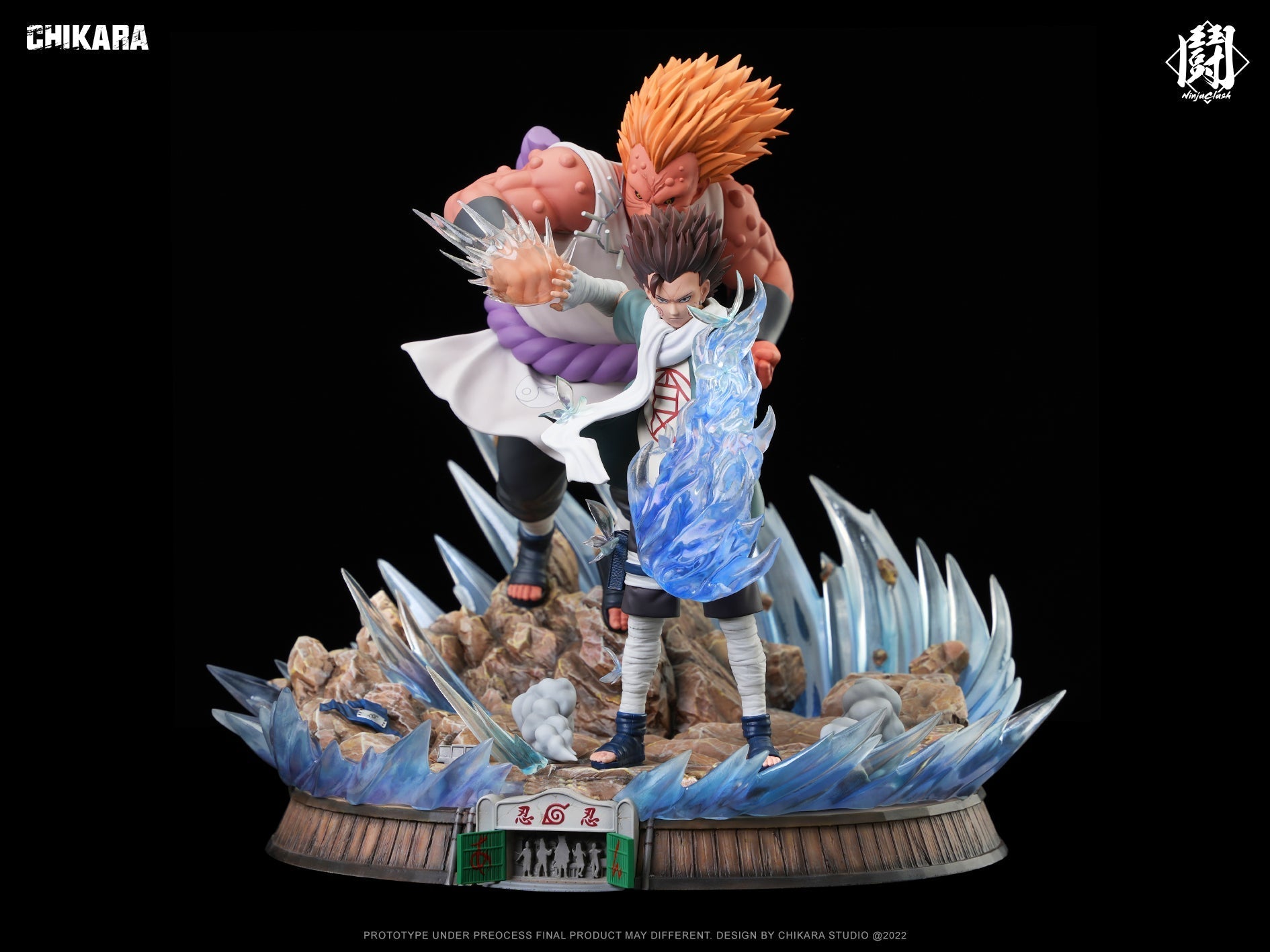 Chikara - Choji vs Jirobo StatueCorp