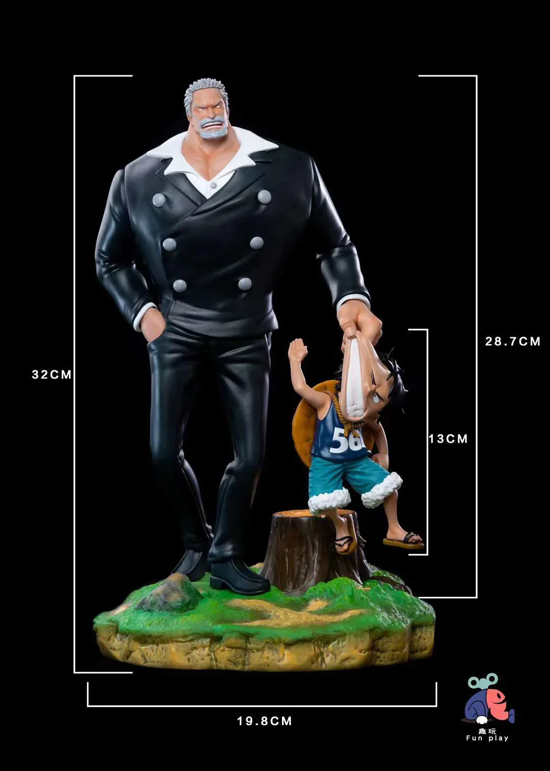 Fun Play - Luffy and Garp StatueCorp