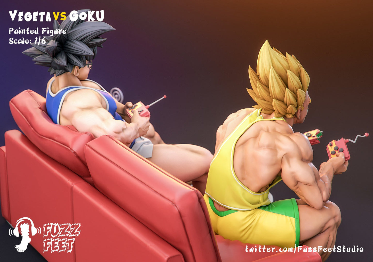 Fuzzfeet - Goku and Vegeta StatueCorp