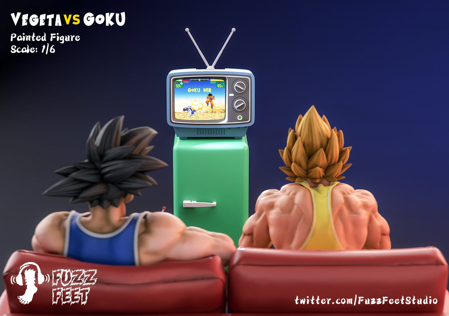Fuzzfeet - Goku and Vegeta StatueCorp