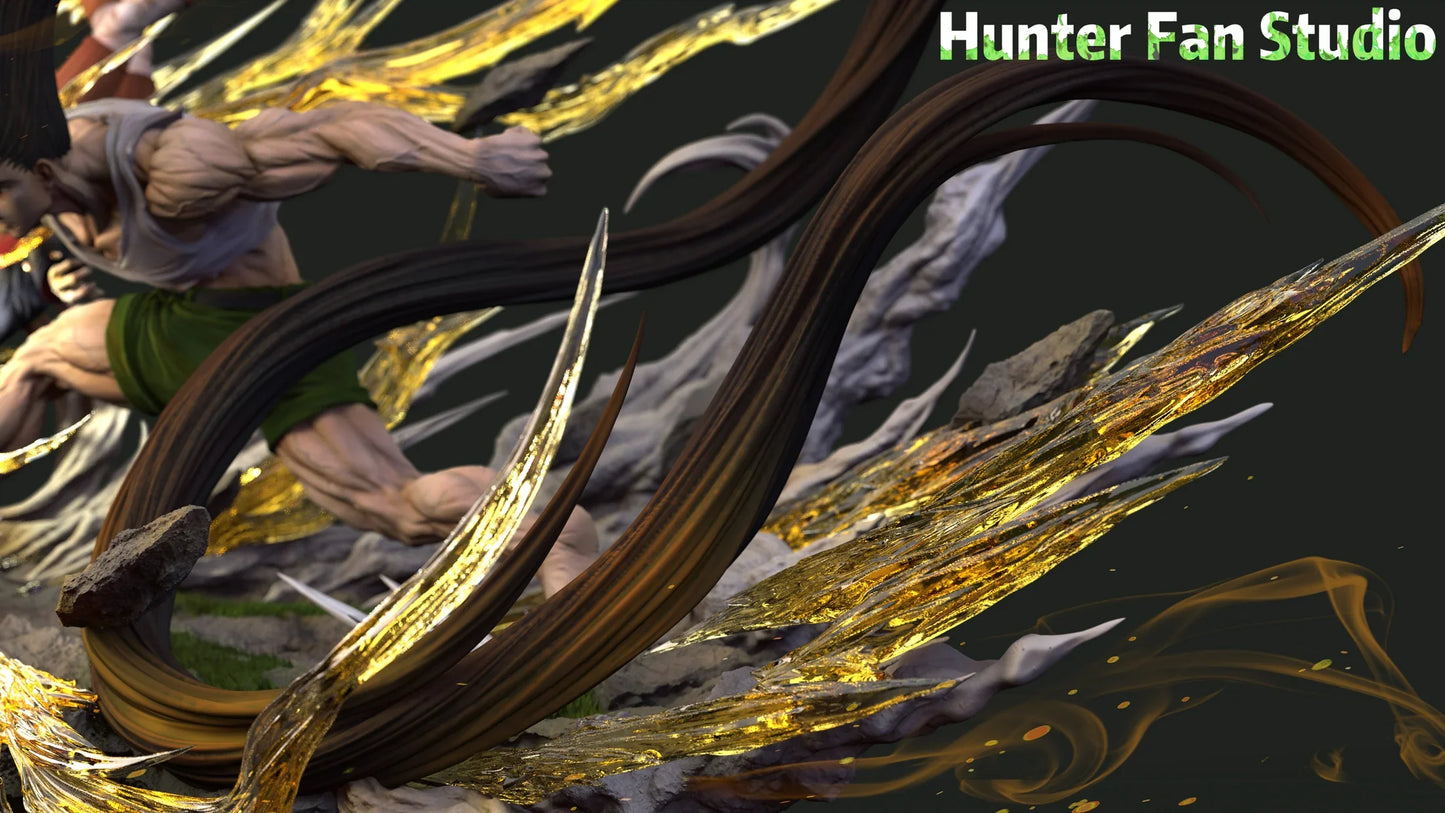 Hunter Fan - Gon vs Neferpitou StatueCorp