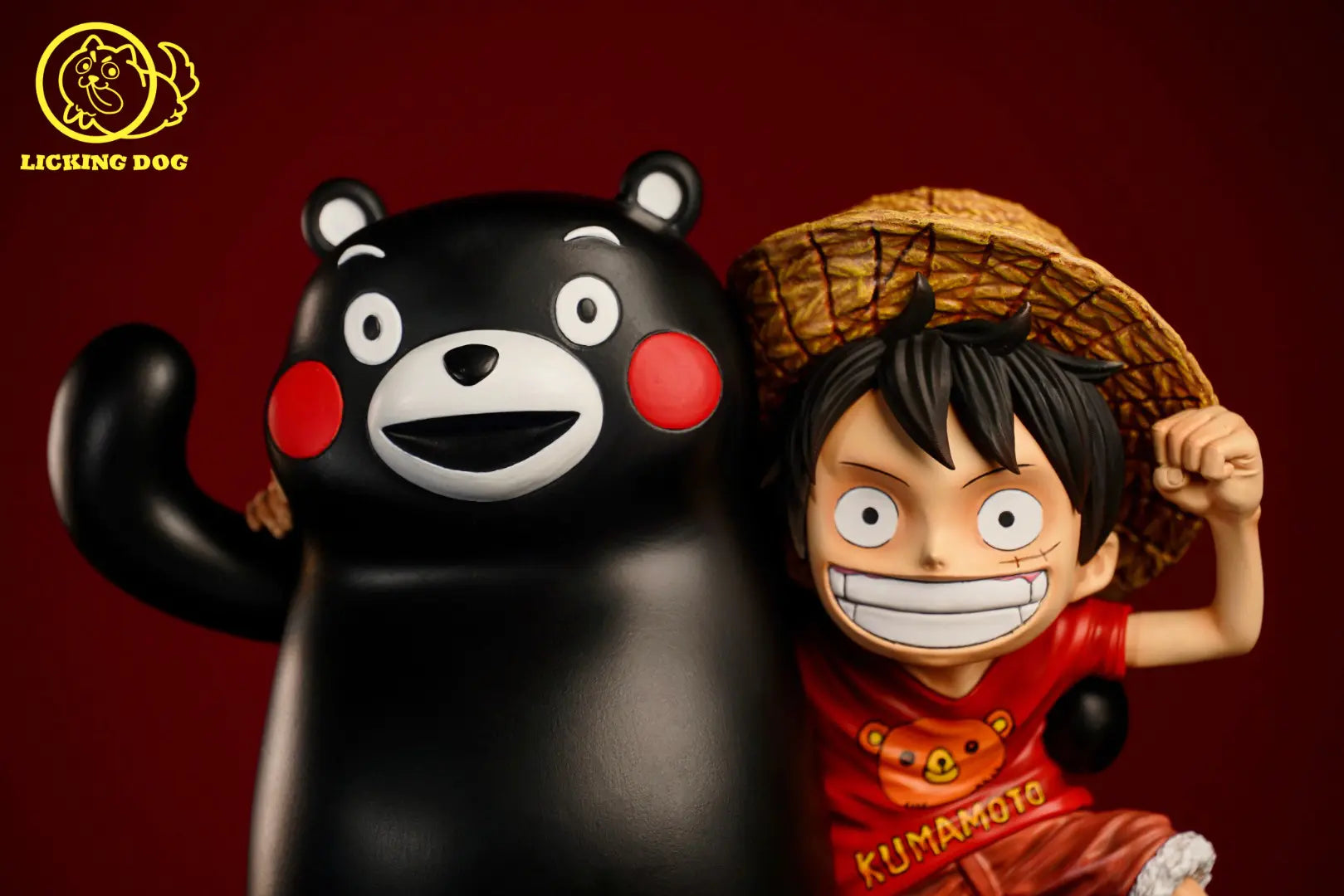 Licking Dog - Kumamon and Luffy – StatueCorp Licking Dog - Kumamon and Luffy – StatueCorp