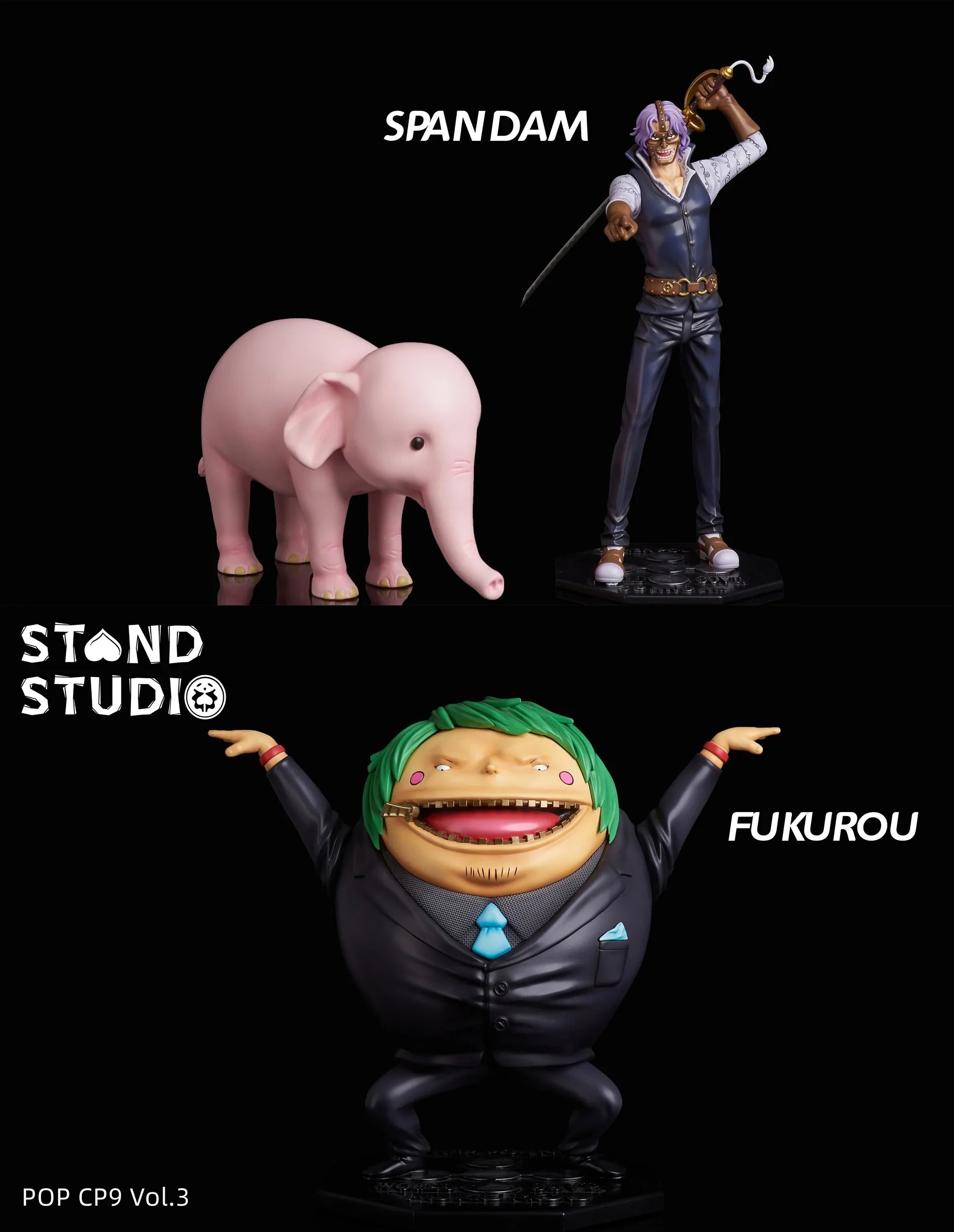 Stand - Spandam and Fukurou StatueCorp