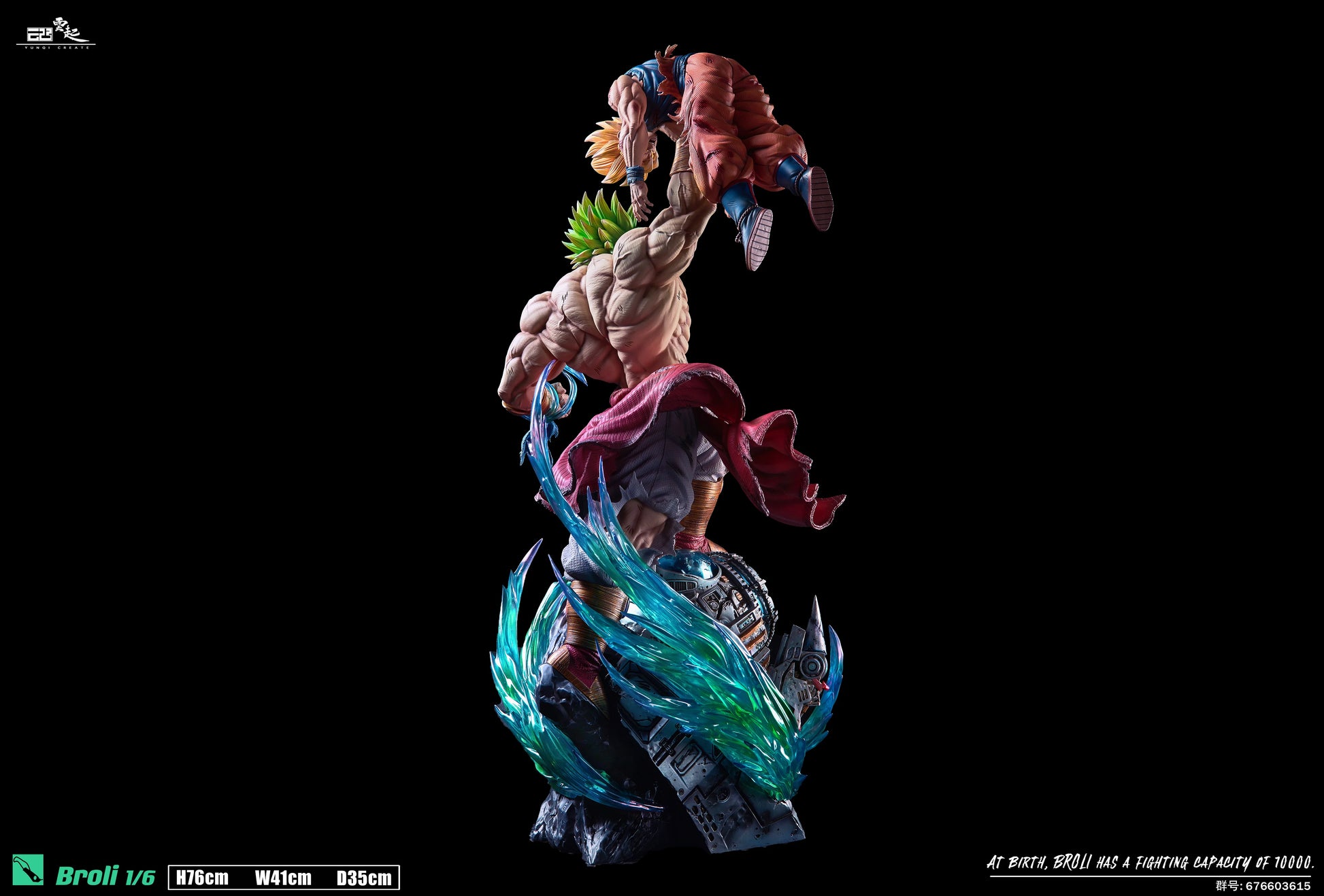Statue Broly vs Goku & Vegeta en résine (Xceed × ORS)